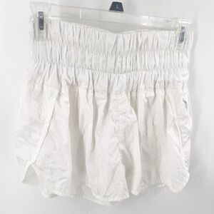✅ Free People FP Movement Way Home Running Shorts Women’s WHITE SIZE SMALL‎